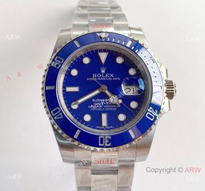 NEW Rolex Submariner Smurf Blue Ceramic Noob 3135 Replica Watch (V10)